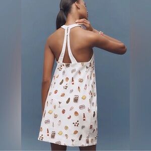 White Mini Dress with embroiderey